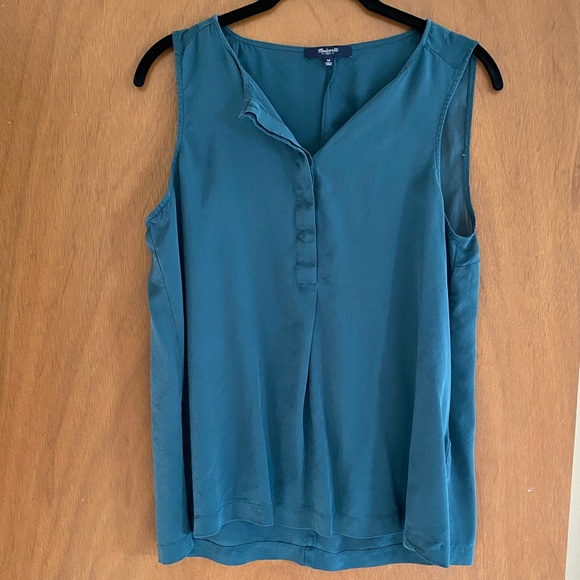 Madewell 100% silk sleeveless blouse - Picture 3 of 6
